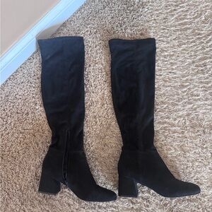 Steve Madden Black Over the Knee Boots